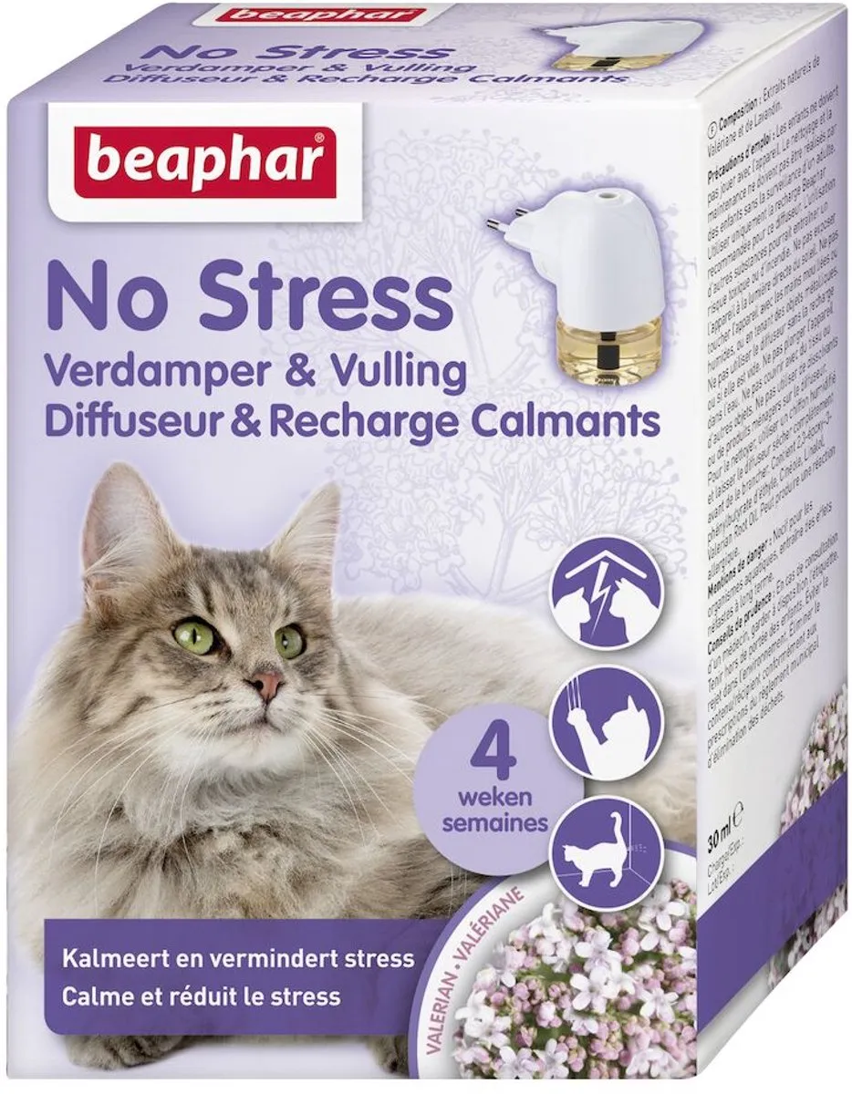 Beaphar No Stress Verdamper & Vulling Kat - 30ml