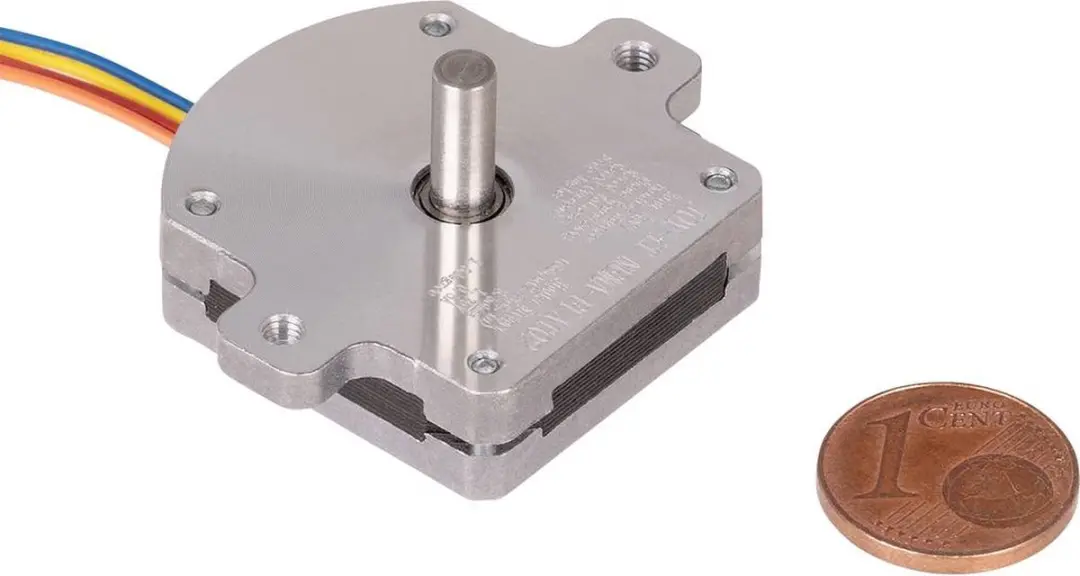 Joy-it NEMA-FLAT02 Stappenmotor - 0,016 Nm - 0,5 A - As 4 mm - afbeelding 2 van 3