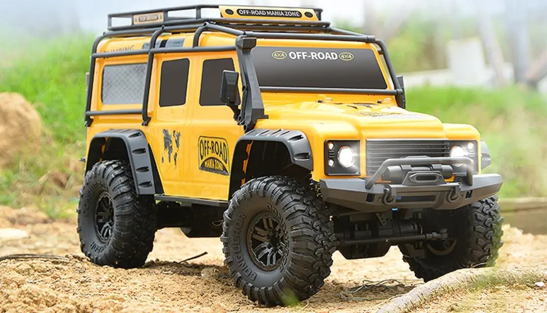 Amewi Safari 1:10 Dirt Climbing SUV Crawler RTR - Geel - afbeelding 2 van 6
