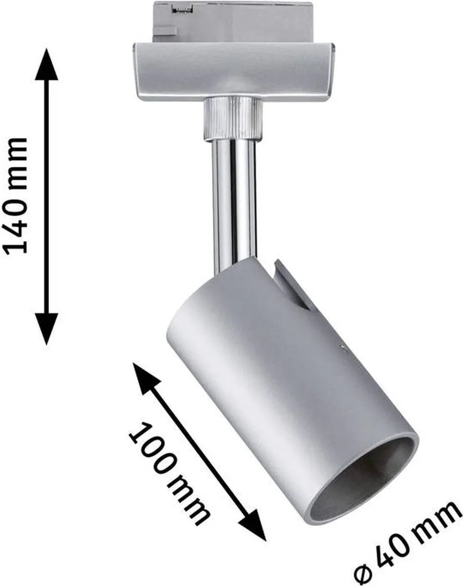 Paulmann Pure I 95329 GU10 Lamp - 10W - Chroom mat