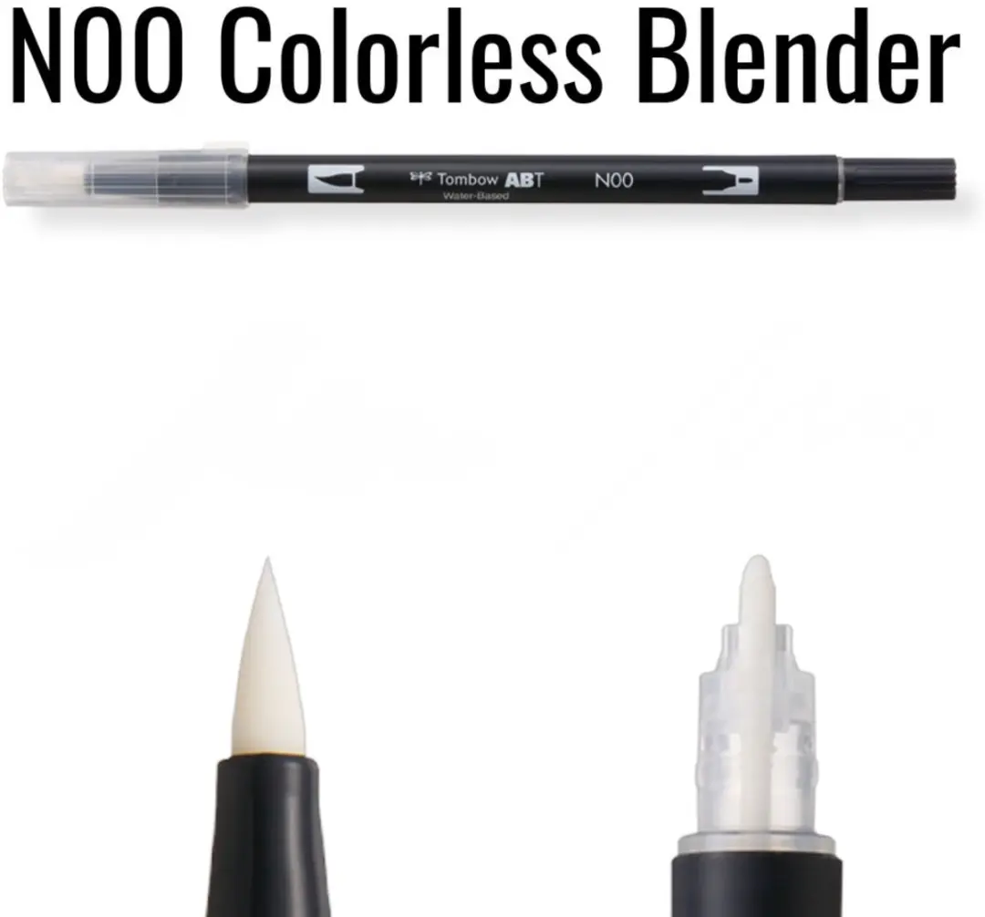 Tombow ABT N00 Dubbele Penseelpen - Kleurloos - afbeelding 2 van 5