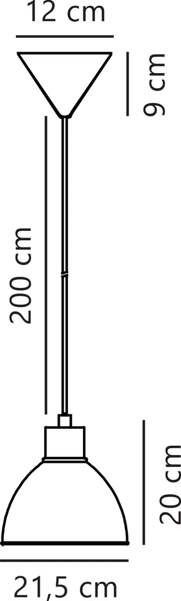 Nordlux Pop Hanglamp E27 - Zwart