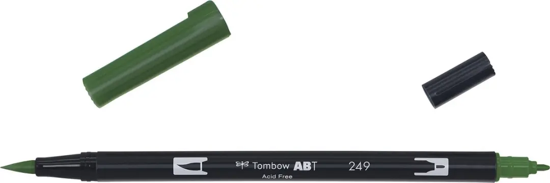 Tombow ABT Dual Brush Pen 249 - Hunter Green - afbeelding 2 van 6