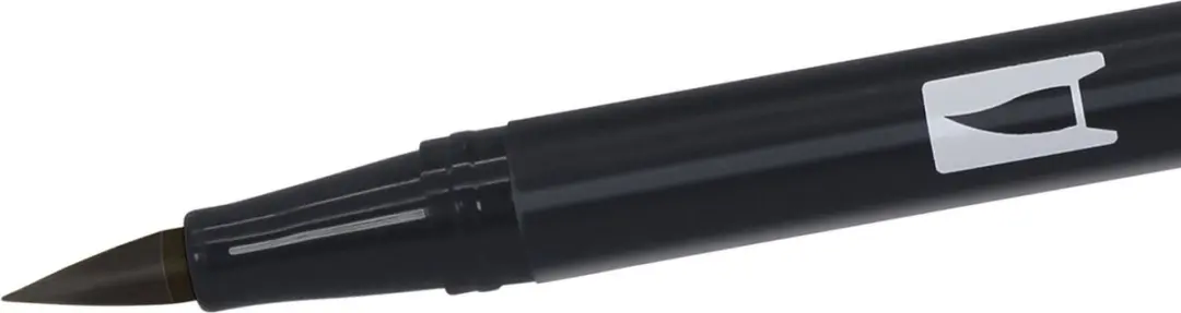 Tombow ABT Dual Brush Pen N15 - Zwart - afbeelding 3 van 6