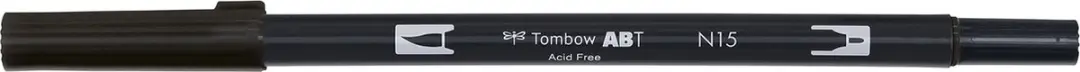 Tombow ABT Dual Brush Pen N15 - Zwart - afbeelding 6 van 6