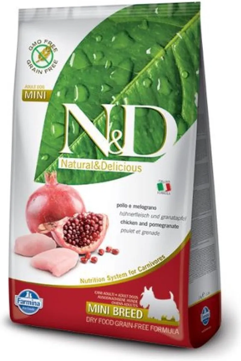 Farmina N&D Prime Adult Mini Kip & Granaatappel 2,5kg