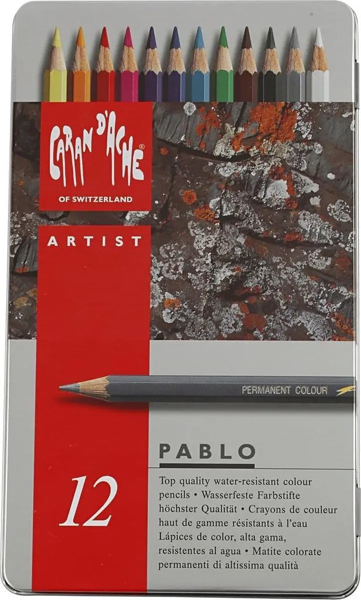 Caran d'Ache Pablo Kleurpotloden - 12 stuks - afbeelding 3 van 6