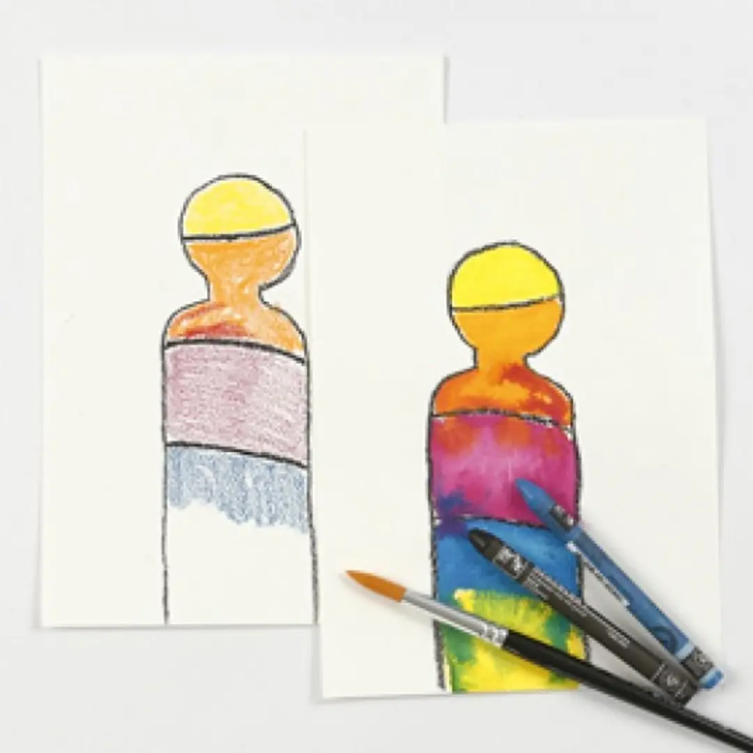 Caran d'Ache Neocolor II Aquarelle Pastels - 15 stuks - afbeelding 6 van 6