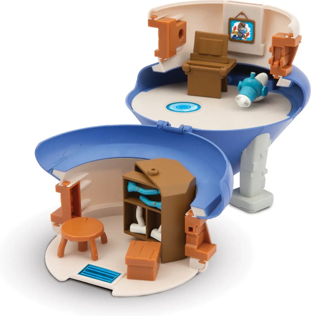 De Smurfen, 1 beeldje 5.5 cm, Magisch huis, Inclusief accessoires, Speelgoed voo
