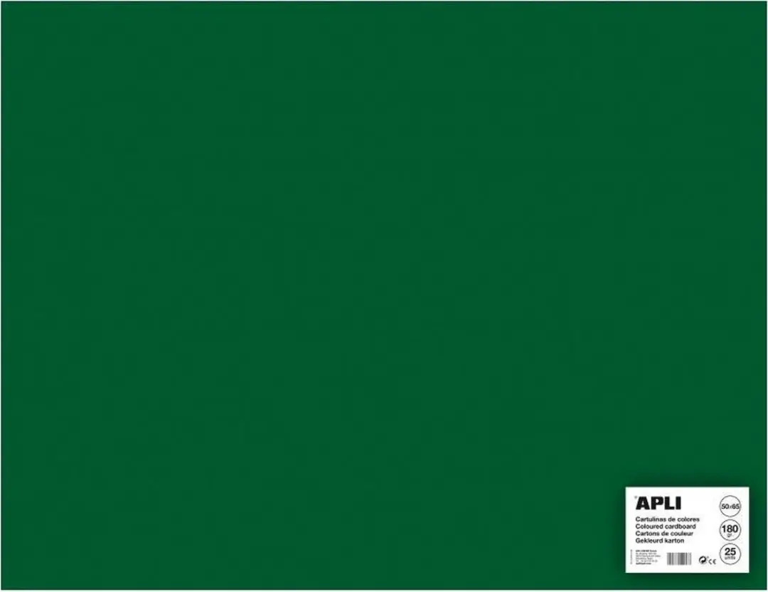 APLI  Donkergroen Karton 50 x 65 cm 170 g/m²