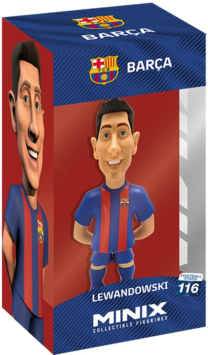 Minix Football Stars Lewandowski Figuur - 12cm - afbeelding 4 van 6