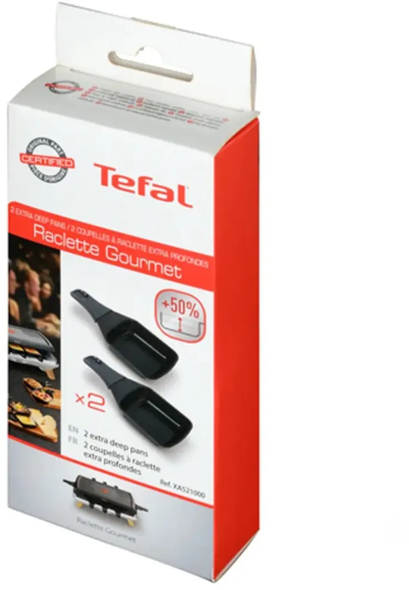 Tefal XA521000 Gourmetpannetjes - 2 Stuks - Zwart