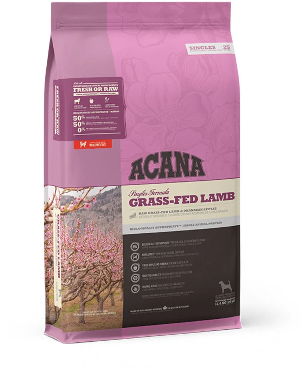 Acana Singles Grass-Fed Lamb Lam&Appel - Hondenvoer - 11.4 kg
