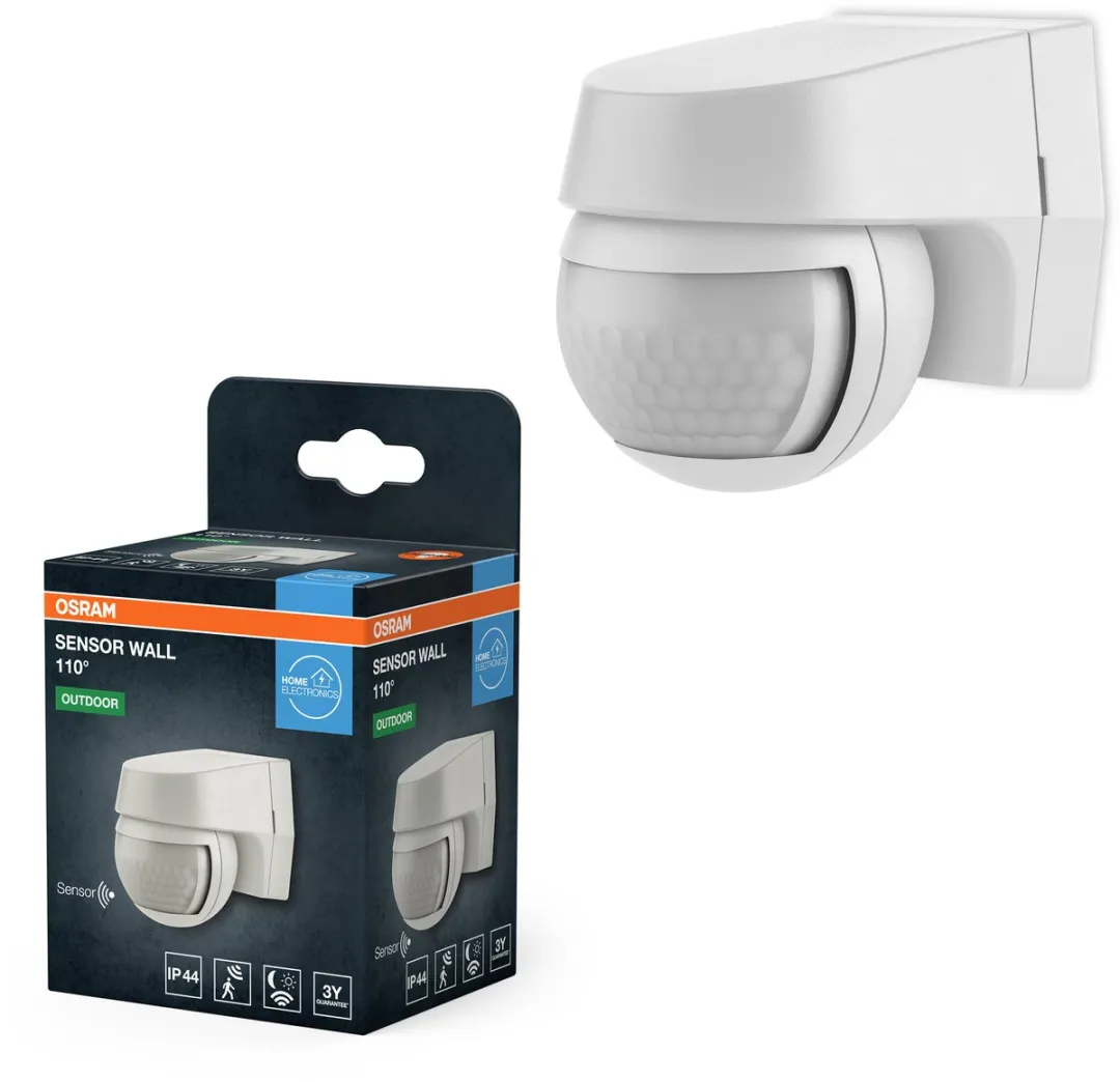 Osram Sensor Wandlamp 110° IP44 - Wit