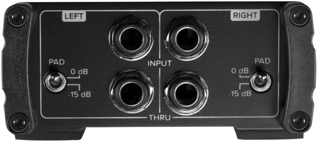 Mackie MDB-2P Stereo Passieve DI-box - Zwart - afbeelding 3 van 4