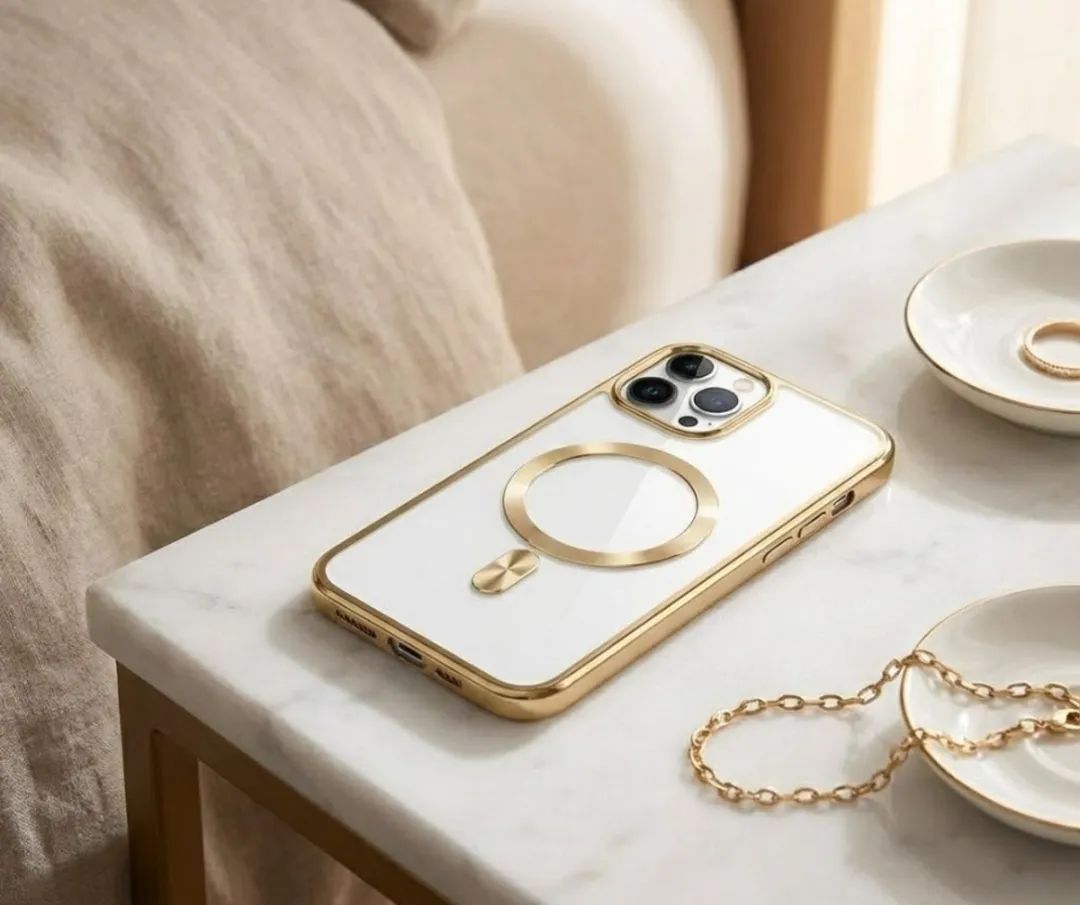 NUVEX iPhone 12 Pro Max MagSafe Hoesje - Goud