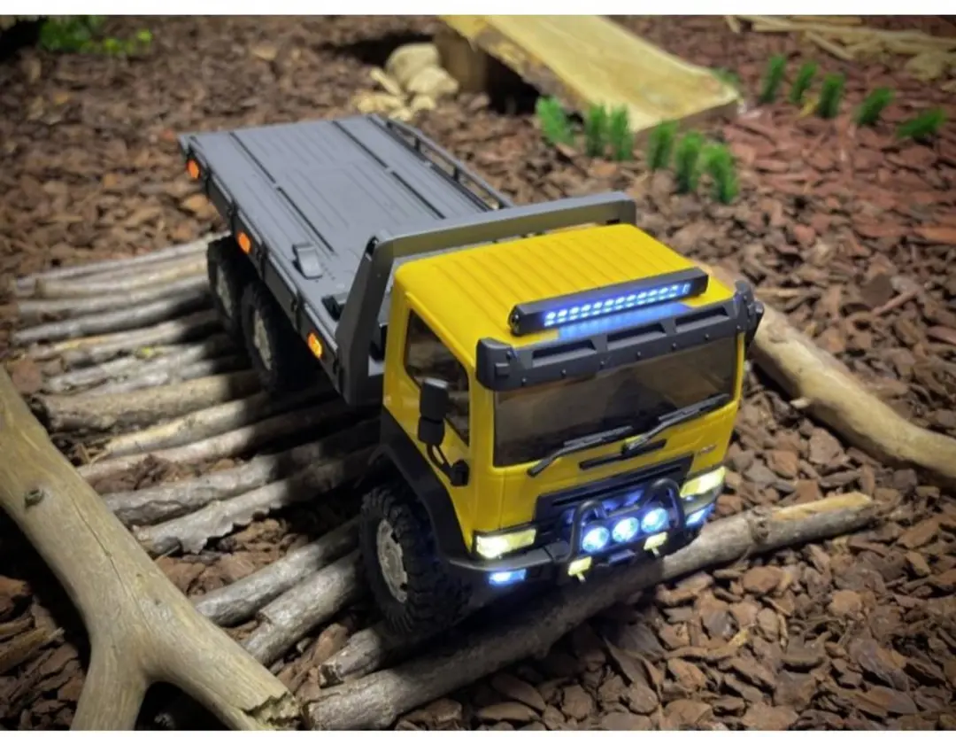 Absima CR18P Takelwagen 6x6 1:18 RC Truck - Geel - afbeelding 3 van 5