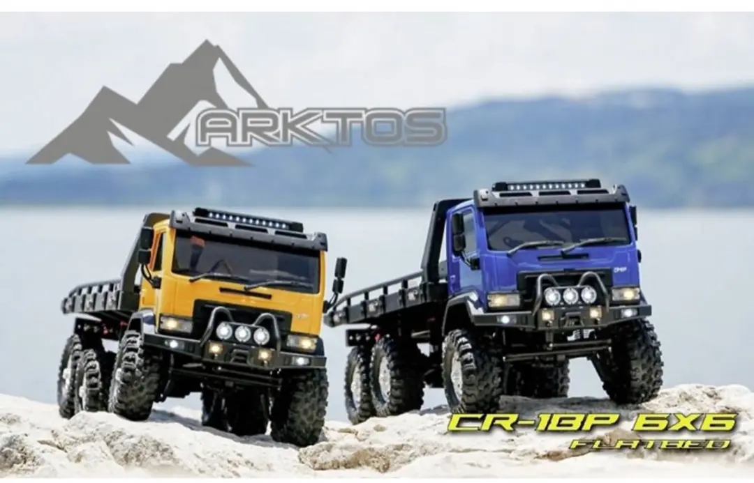 Absima CR18P Takelwagen 6x6 1:18 RC Truck - Geel - afbeelding 2 van 5