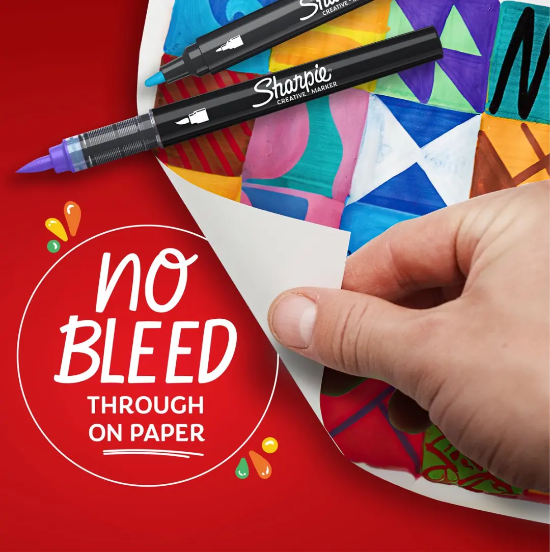 Sharpie Acrylverfmarker Brushtip - Roze - afbeelding 4 van 6