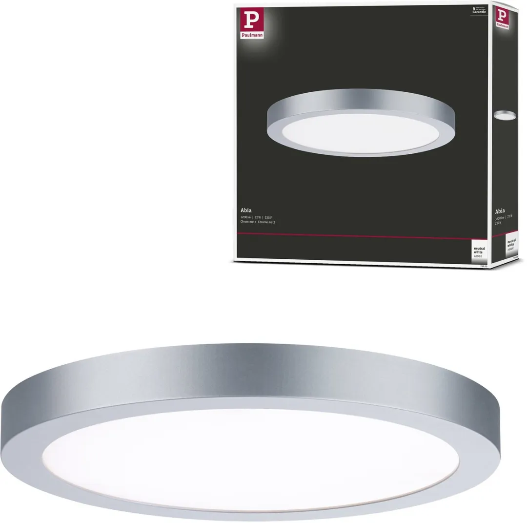 Paulmann LED-paneel Abia Rond 300mm 22W
