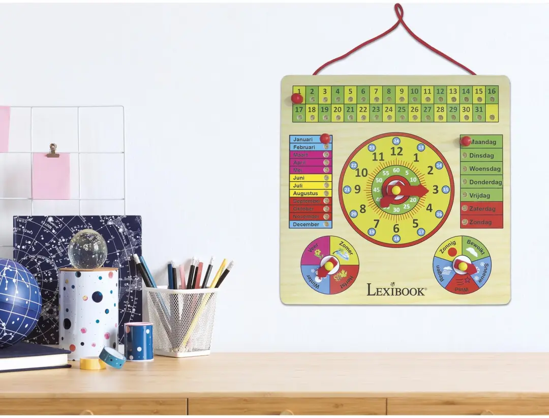 Lexibook Mijn Eerste Kalender met Klok - Hout - afbeelding 3 van 6