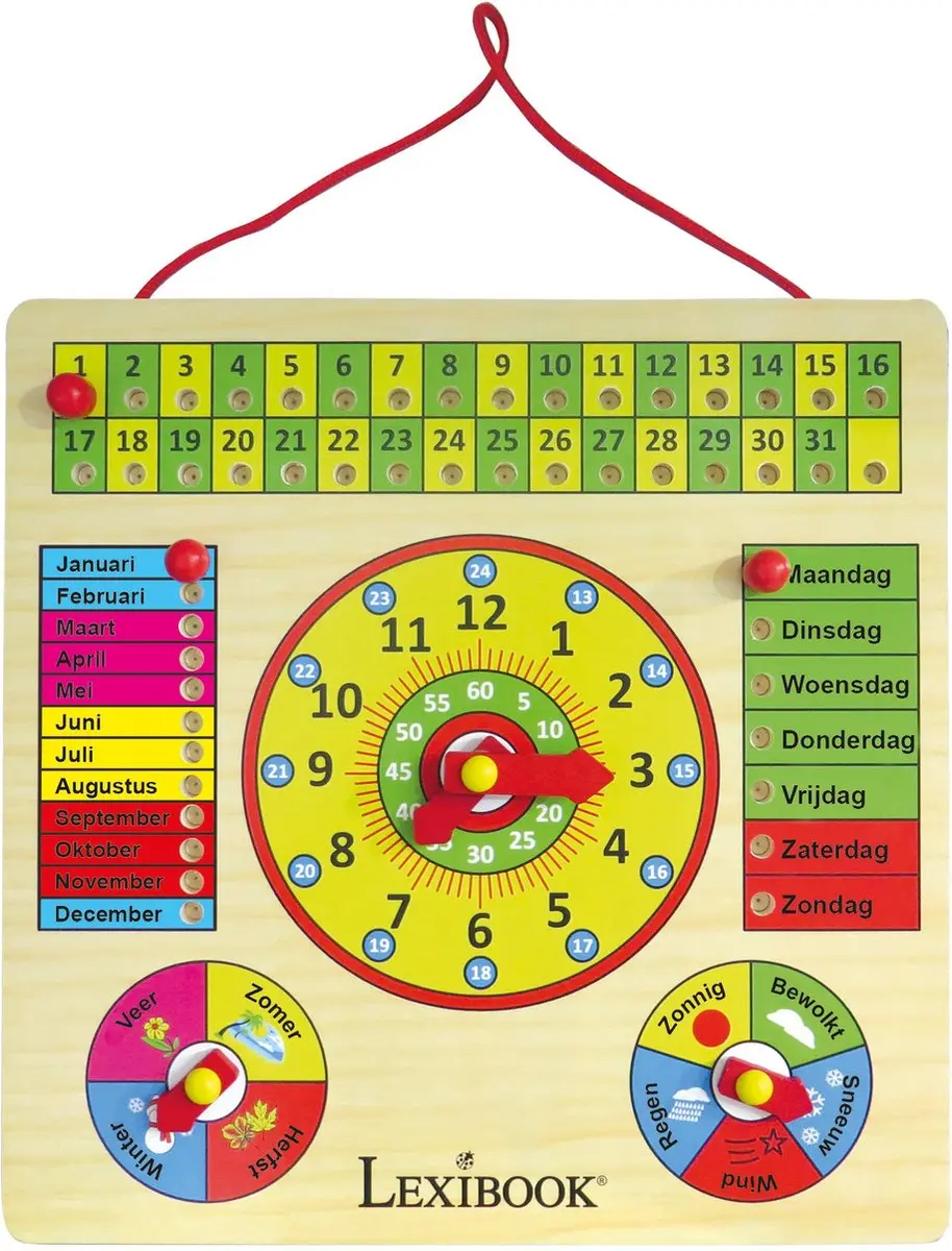 Lexibook Mijn Eerste Kalender met Klok