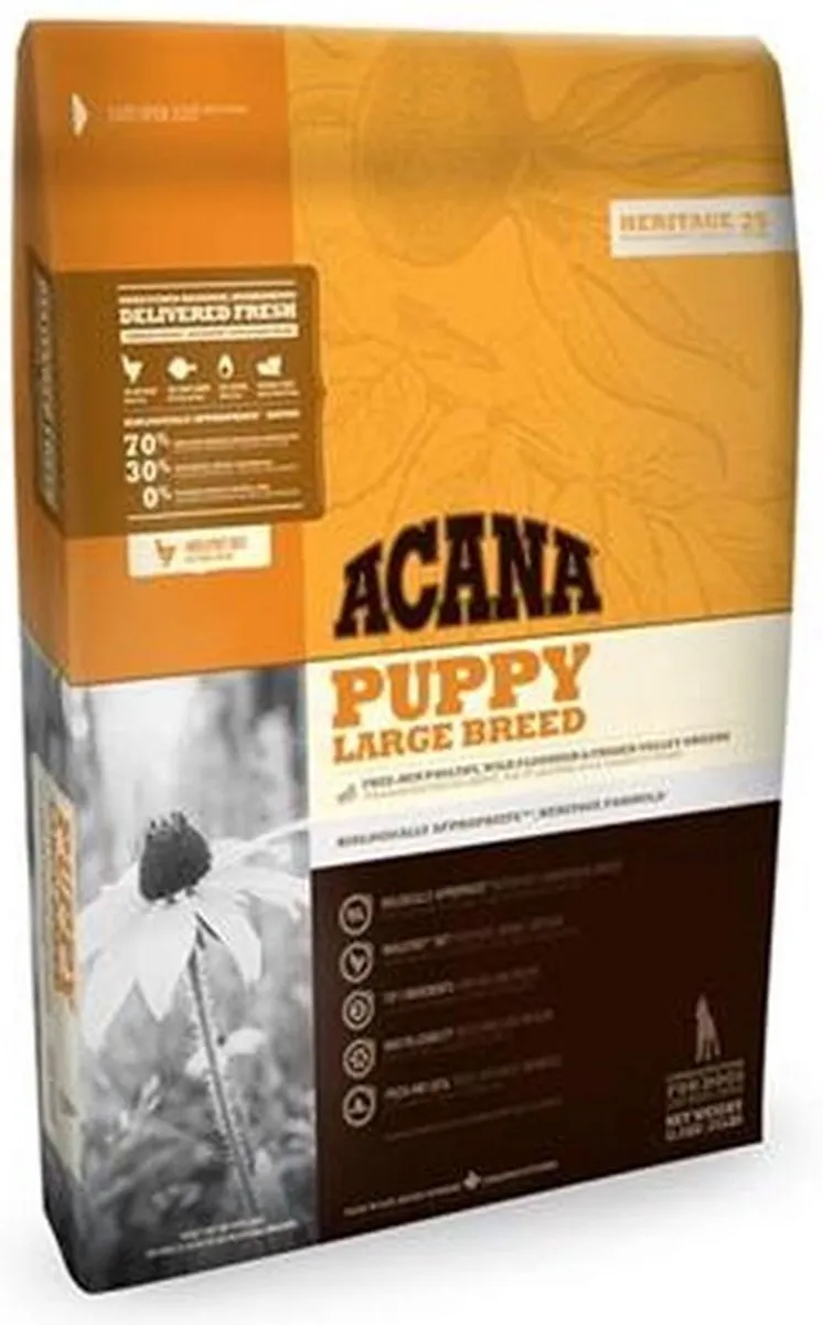 Acana Heritage Puppy Large Breed Hondenvoer - Kip Kalkoen 17kg