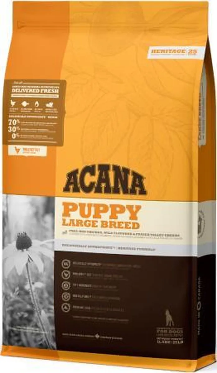 Acana Heritage Puppy Large Breed Hondenvoer - Kip Kalkoen 17kg - afbeelding 6 van 6
