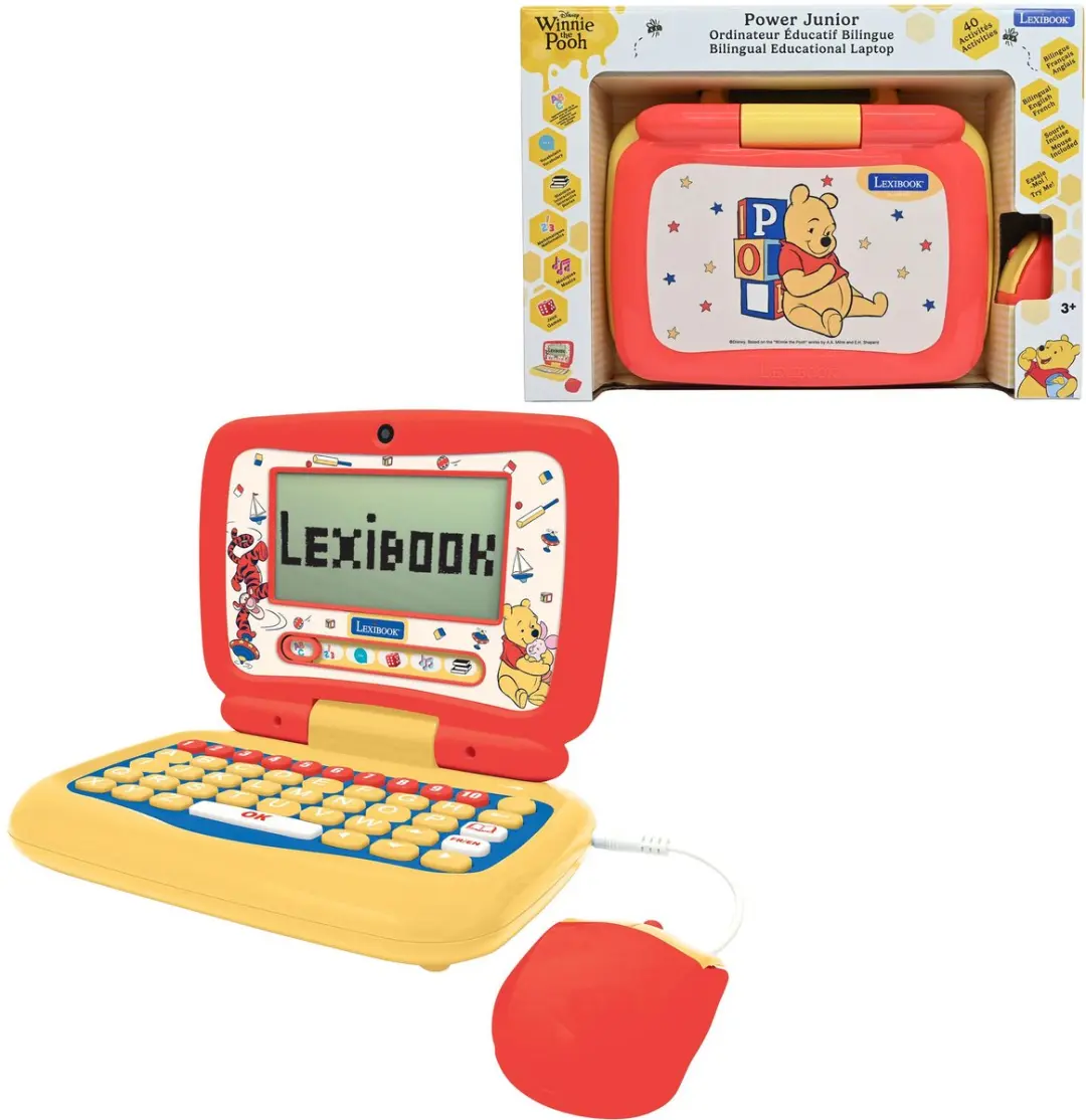 Winnie de Pooh Tweetalige Educatieve Laptop met 40 activiteiten verdeeld in 6 ca