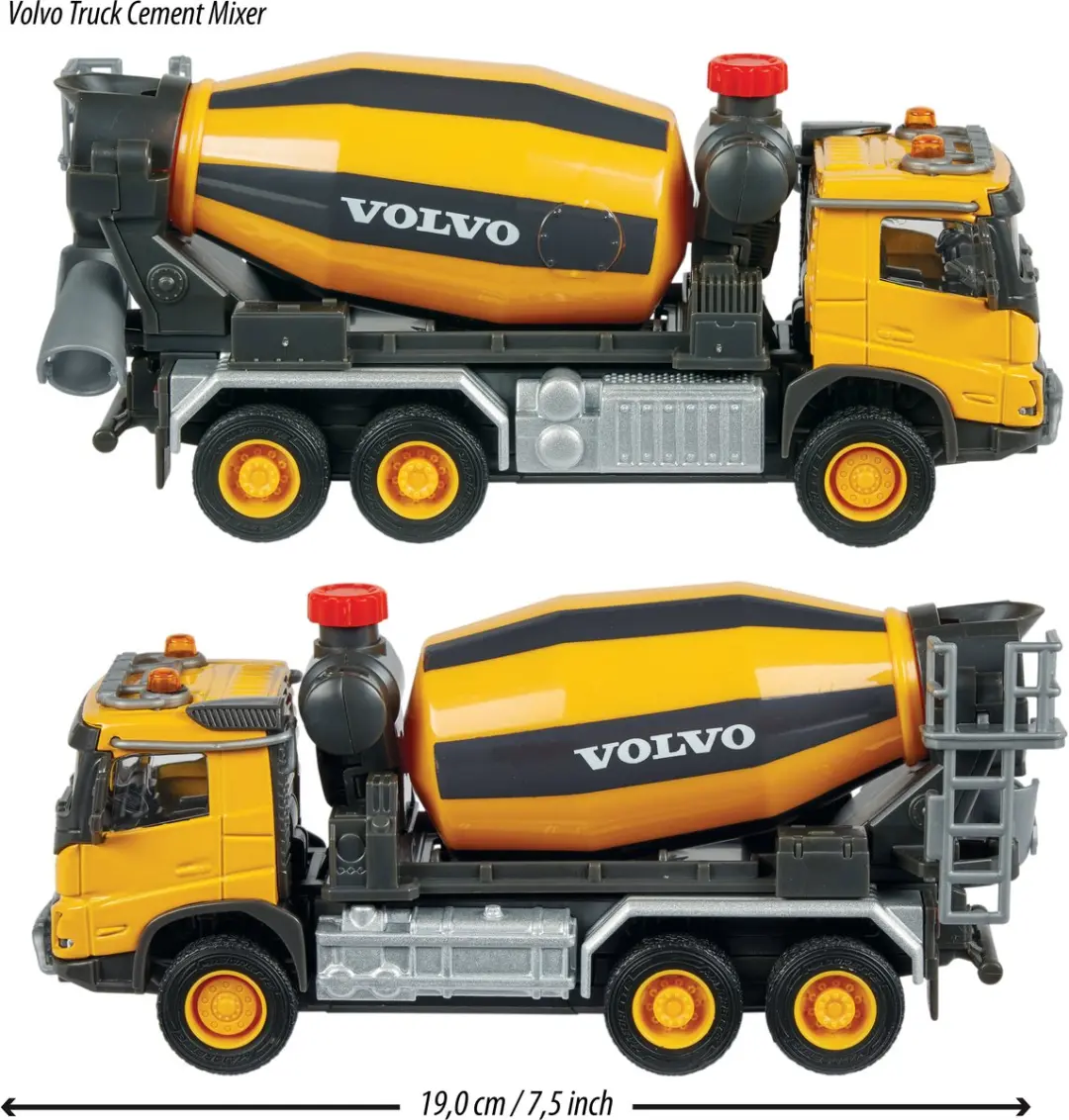 Majorette Volvo FMX Vrachtwagen Cementmixer - afbeelding 2 van 5