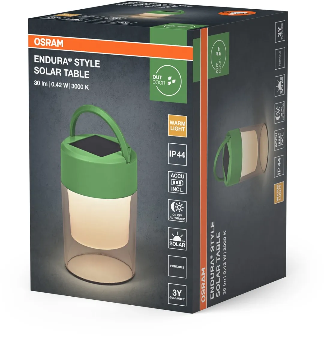 Osram Endura Style Solar Table IP44 - 100cm Groen - afbeelding 6 van 6