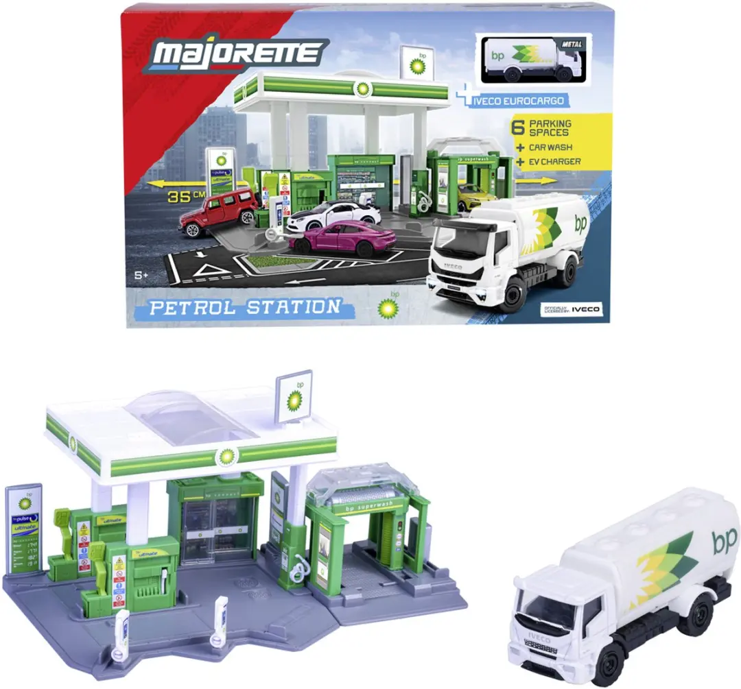 Majorette Tankstation met Tankwagen