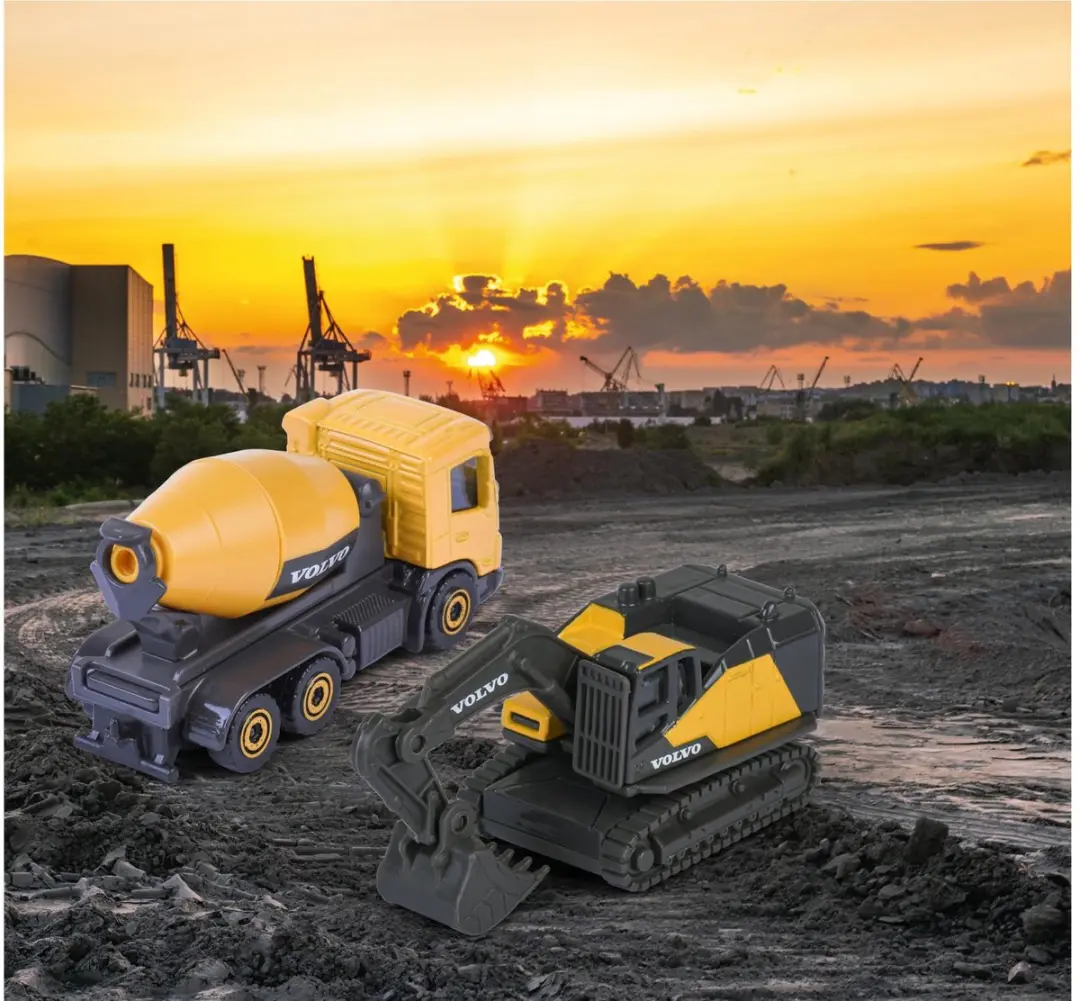 Majorette Volvo Bouw 3-delige set - Meerkleurig - afbeelding 5 van 6