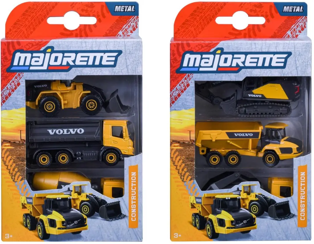 Majorette Volvo Bouw 3-delige set - Meerkleurig - afbeelding 3 van 6