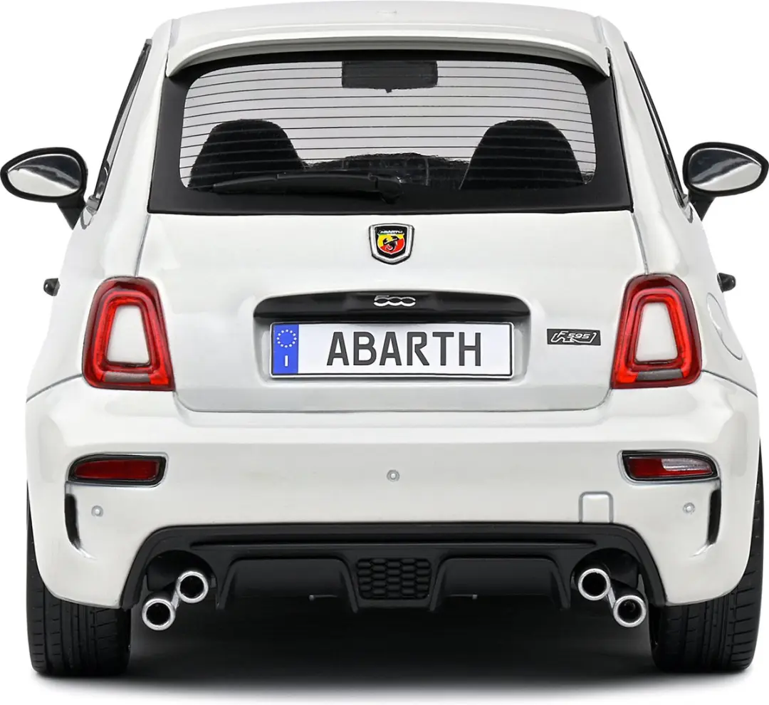 Solido Fiat F595 Abarth Modelauto 1:18 - Wit - afbeelding 3 van 6