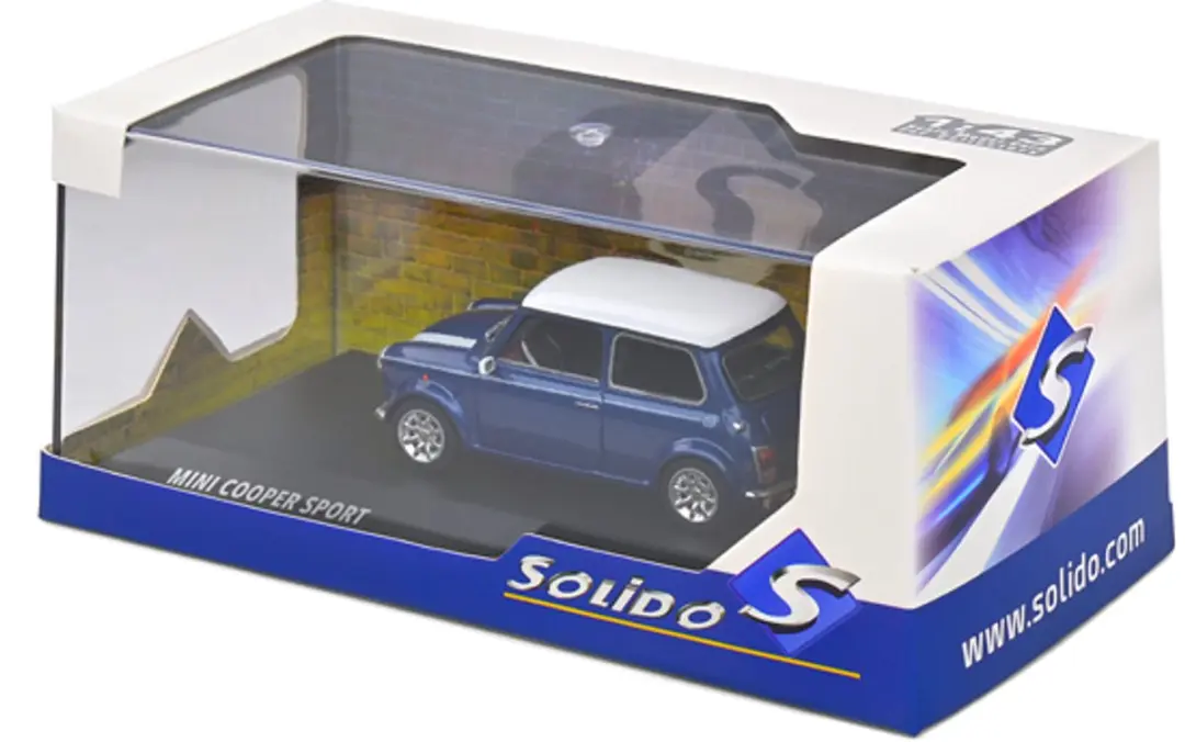 Solido Mini Cooper S 1994 1:43 - Blauw - afbeelding 5 van 6