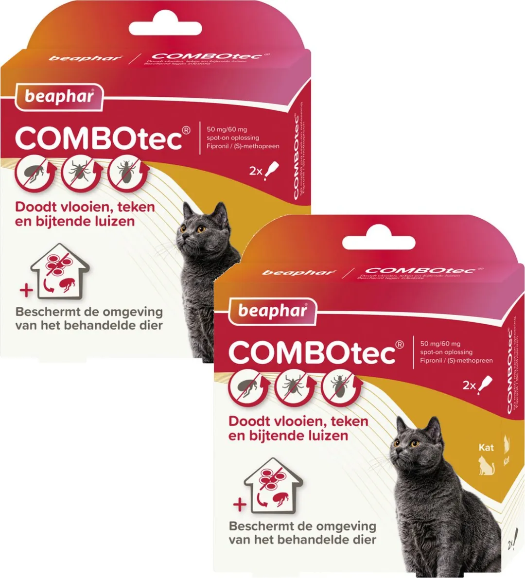 Beaphar Combotec Kat Anti-vlooienmiddel - 2 Pipetten