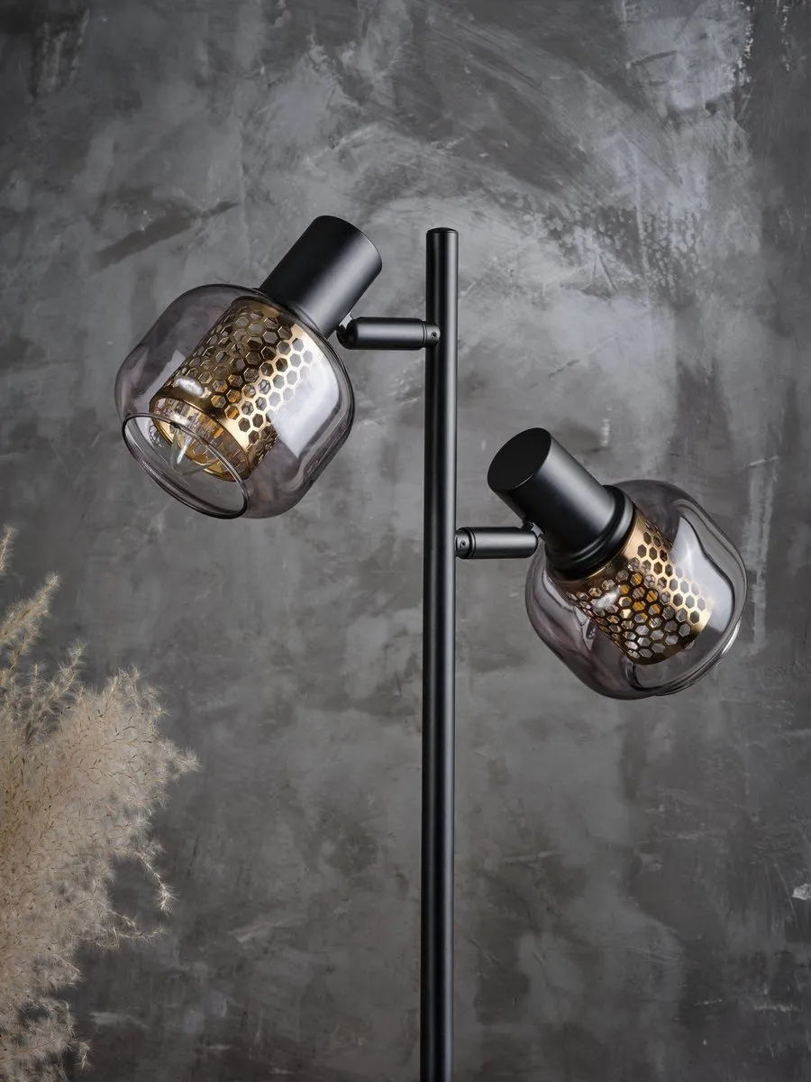Osram Decor Firefly Vloerlamp 2xE14 - Zwart