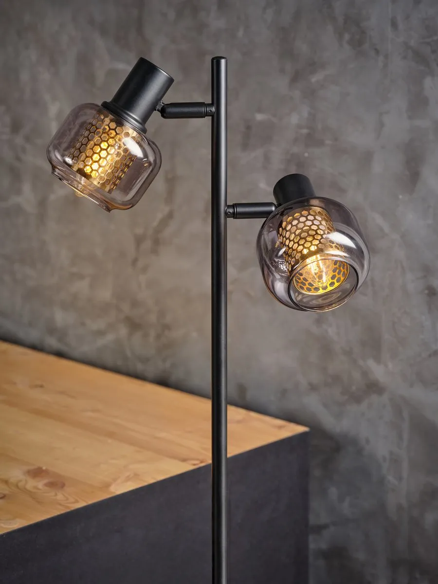 Osram Decor Firefly Vloerlamp 2xE14 - Zwart