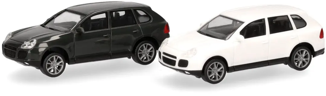 Porsche Cayenne Turbo, Groen / Wit (Minikit 2 St.)