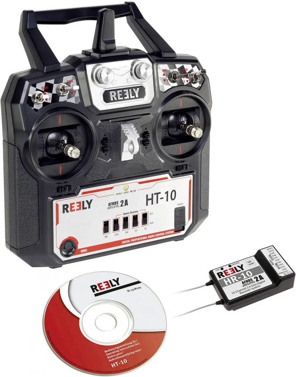 Reely HT-10 RC handzender 2,4 GHz - 10 kanalen - afbeelding 3 van 5