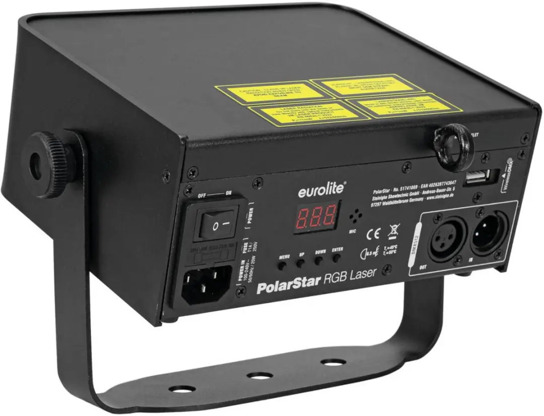 Eurolite PolarStar 51741069 Laserlichteffect 7W - Zwart - afbeelding 4 van 5