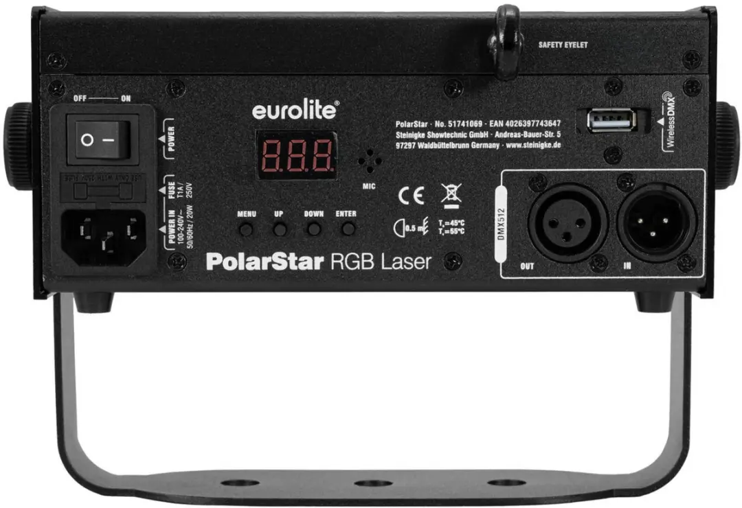 Eurolite PolarStar 51741069 Laserlichteffect 7W - Zwart - afbeelding 2 van 5