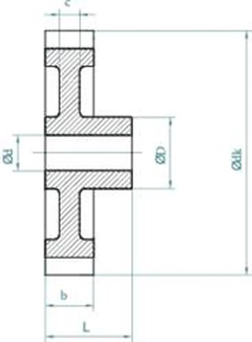 Reely Polyacetaal Tandwiel Module 0.5 - 80 Tanden - Ø6mm - afbeelding 3 van 4
