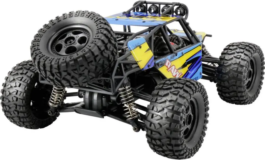 Reely RAW Oranje Brushed 1:14 RC auto Elektro Monstertruck 4WD RTR 2,4 GHz Incl. accu en lader - afbeelding 2 van 6