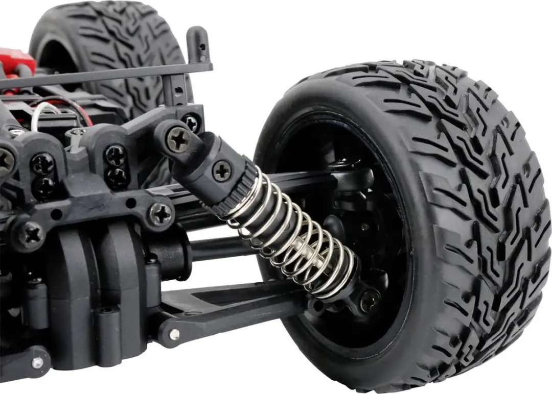 Reely RAW Oranje Brushed 1:14 RC auto Elektro Monstertruck 4WD RTR 2,4 GHz Incl. accu en lader - afbeelding 3 van 6