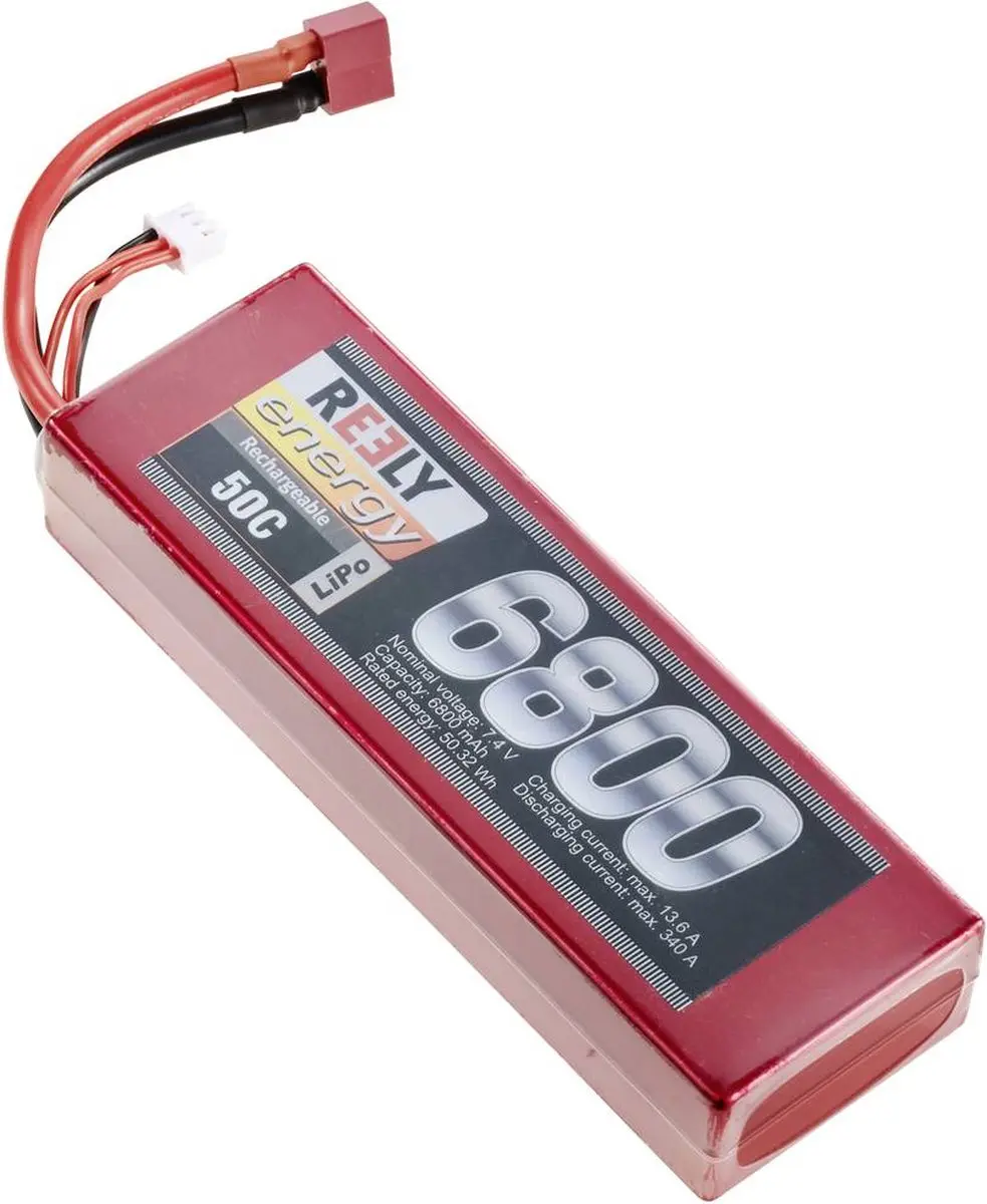 Reely LiPo ontvangeraccu 7.4V 6800mAh 2S 50C
