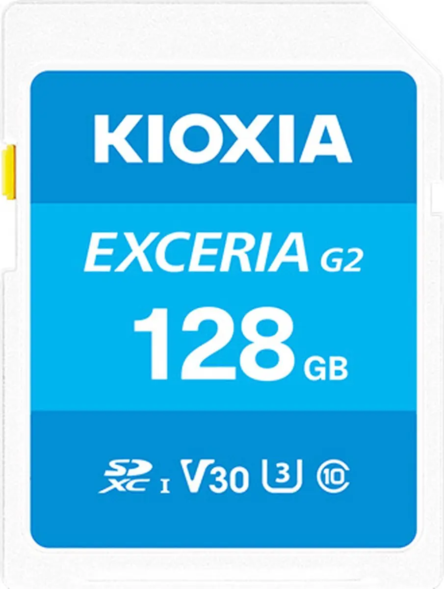 Kioxia Exceria G2 SDXC 128GB geheugenkaart - Blauw - afbeelding 2 van 3