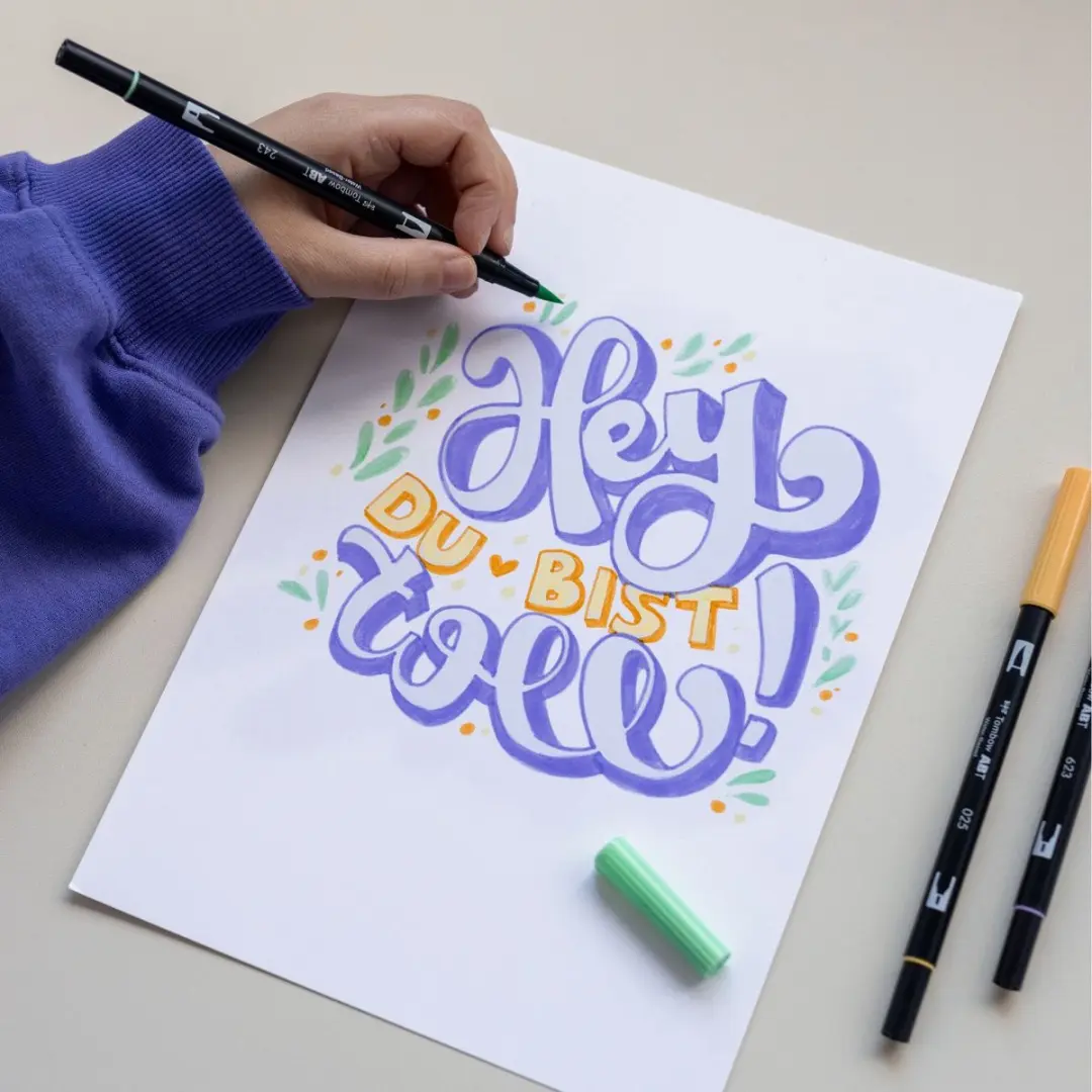 Tombow ABT Dual Brush Brushpennen - Pastel - Set van 6 - afbeelding 4 van 6
