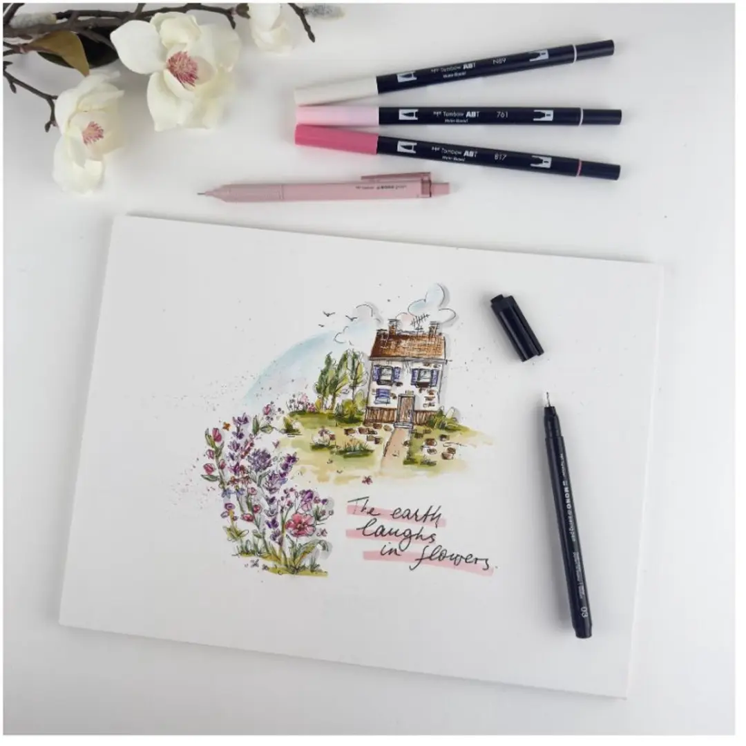 Tombow ABT Dual Brush Brushpennen - Pastel - Set van 6 - afbeelding 5 van 6